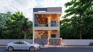 Simple Low Cost Normal House Front Elevation Designs gambar png