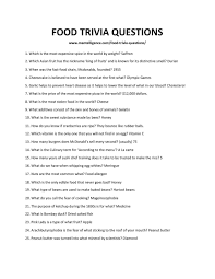They are probably the best questions to ask at pretty much any social event. 54 Best Food Trivia Questions And Answers This Is The Only List You Need