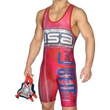 Amazon Com Cliff Keen Usa Freestyle Red Singlet Sports
