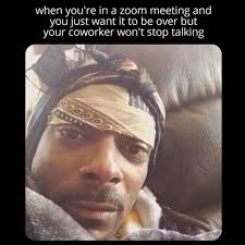 The right way to do zoom meetings : When You Are In A Zoom Meeting And You Just Want It To Be Over Meme Ahseeit