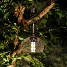 Outdoor Mesh Lantern With 24 Led Lights