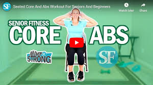 seated core and abs workout for seniors