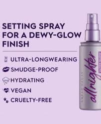 nighter ultra glow makeup setting spray
