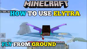 minecraft pe how to use elytra how