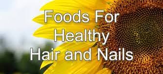 foods for healthy hair and nails