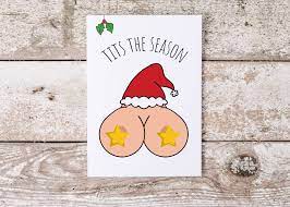 Boob Christmas Card - Etsy Norway