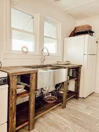diy budget open kitchen cabinets build