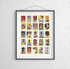 Roy, if you can hear me, the mets are twenty games drawing. Mlb Hall Of Fame Baseball Card Poster Art Print Hof Etsy