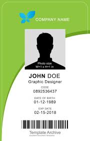 16 id badge id card templates free