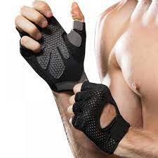 fingerless weight lifting gloves