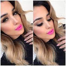 makeup pink lips make up tutorial by