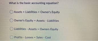 Basic Accounting Equation Assets