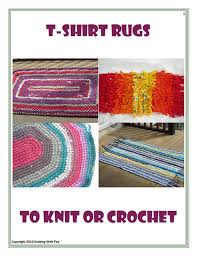 t shirt rugs to knit or crochet pattern
