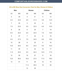 shoe size conversion charts for men