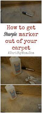how to get sharpie marker out of carpet