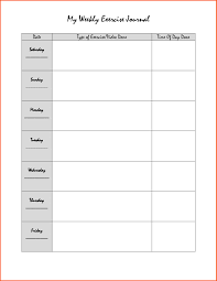 Free Printable Workout Log Sheets 12 Workout Journal Template
