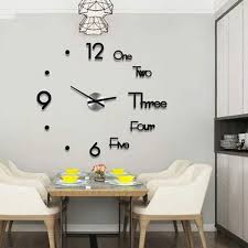 modern design wall clock dymmed