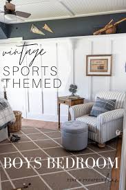 vine sports themed boys bedroom