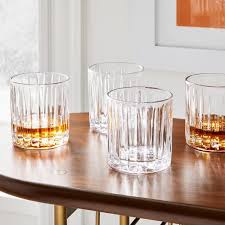 parallels double old fashioned glasses