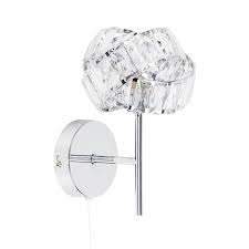 Hudson Chrome Wall Light With Pull
