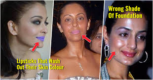 bollywood actresses bad makeup pics