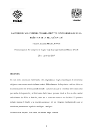 Download as pdf or read online from scribd. Pdf La Posesion Y El Fetiche Como Elementos Fundamentales En El Vudu Hilda Cadenas Academia Edu