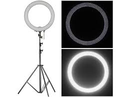 Neewer Camera Photo Smd Led Ring Light Kit For Video Portrait And Photography Lighting Includes 1 18 48cm 240pcs Led Smd Dimmable Ring Video Light 1 9 Feet 260cm Aluminum Alloy Light Stand Newegg Com