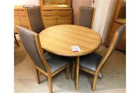 Extending dining tables are ideal for when you need more space. Ex Display Stockholm Small Round Extending Oak Dining Table Product Code Wn219bwith Hidden Wheel
