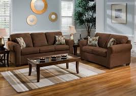 with brown living room furniture