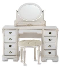 8 drawers vanity tables with oval mirror in white for home furniture ideas