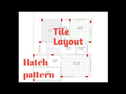 create tile layout in auto cad