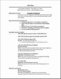 Computer Technician Resume Template Quality Technician Resume