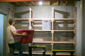 How To Make Basement Storage Shelf