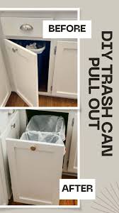 trash can cabinet with pull out drawer