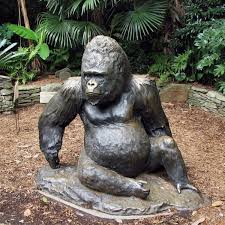 Resin Gorilla Statue Patung Gorila