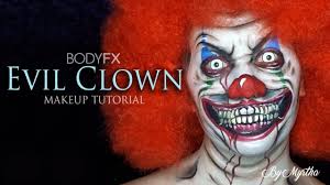 evil clown makeup tutorial bodyfx