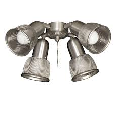 Best ceiling fan with lights. Troposair 462 Mesh Spotlight Satin Steel Ceiling Fan Light 7015 The Home Depot
