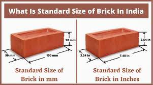 standard brick size standard size of