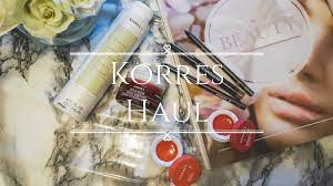 korres beauty haul and review