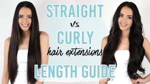 Hair Extensions Straight Vs Curly Length Guide Zala Hair Extensions