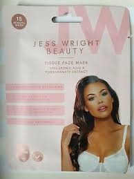 jess wright beauty tissue face mask