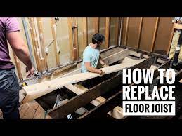 how to replace a floor joist you