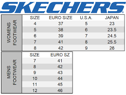 Skechers Shoes Size Chart