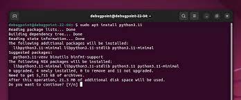 how to install python 3 11 in ubuntu