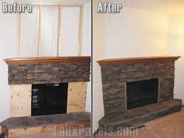 faux stone fireplaces