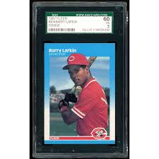 Barry lamar bonds (born july 24, 1964) is an american former professional baseball left fielder who played 22 seasons in major league baseball (mlb). Barry Larkin Rookie Card 1987 Fleer 204 Sgc 60 Ex 5