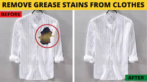 remove grease stain from clothes