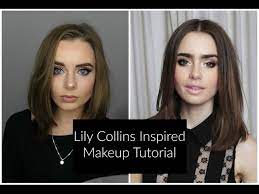 lily collins inspired makeup tutorial
