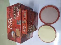 new coty beige skin care compact powder