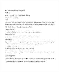 Resume Office Administrator Office Administrator Job Description